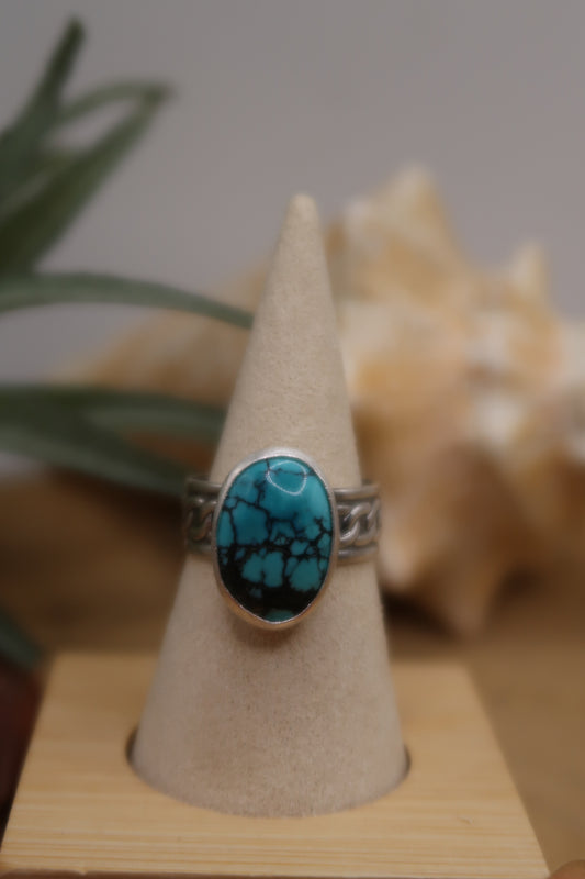 Turquoise on chain band size 9