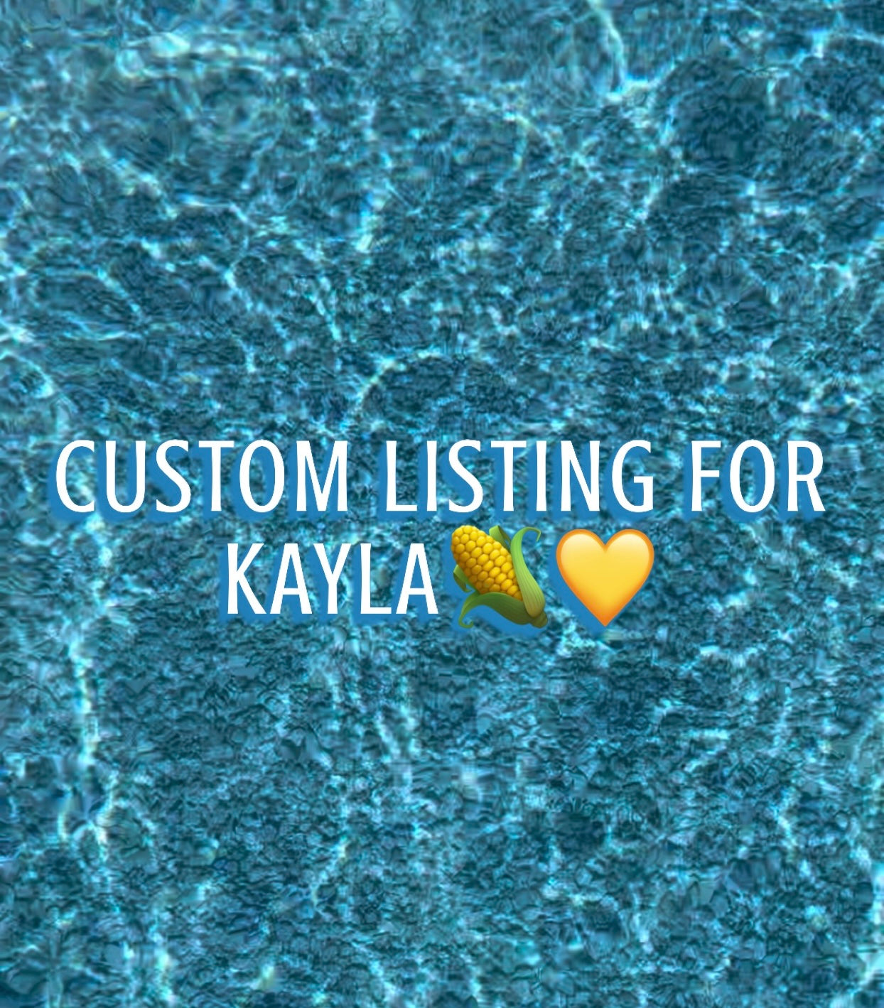 Custom corn ring for Kayla