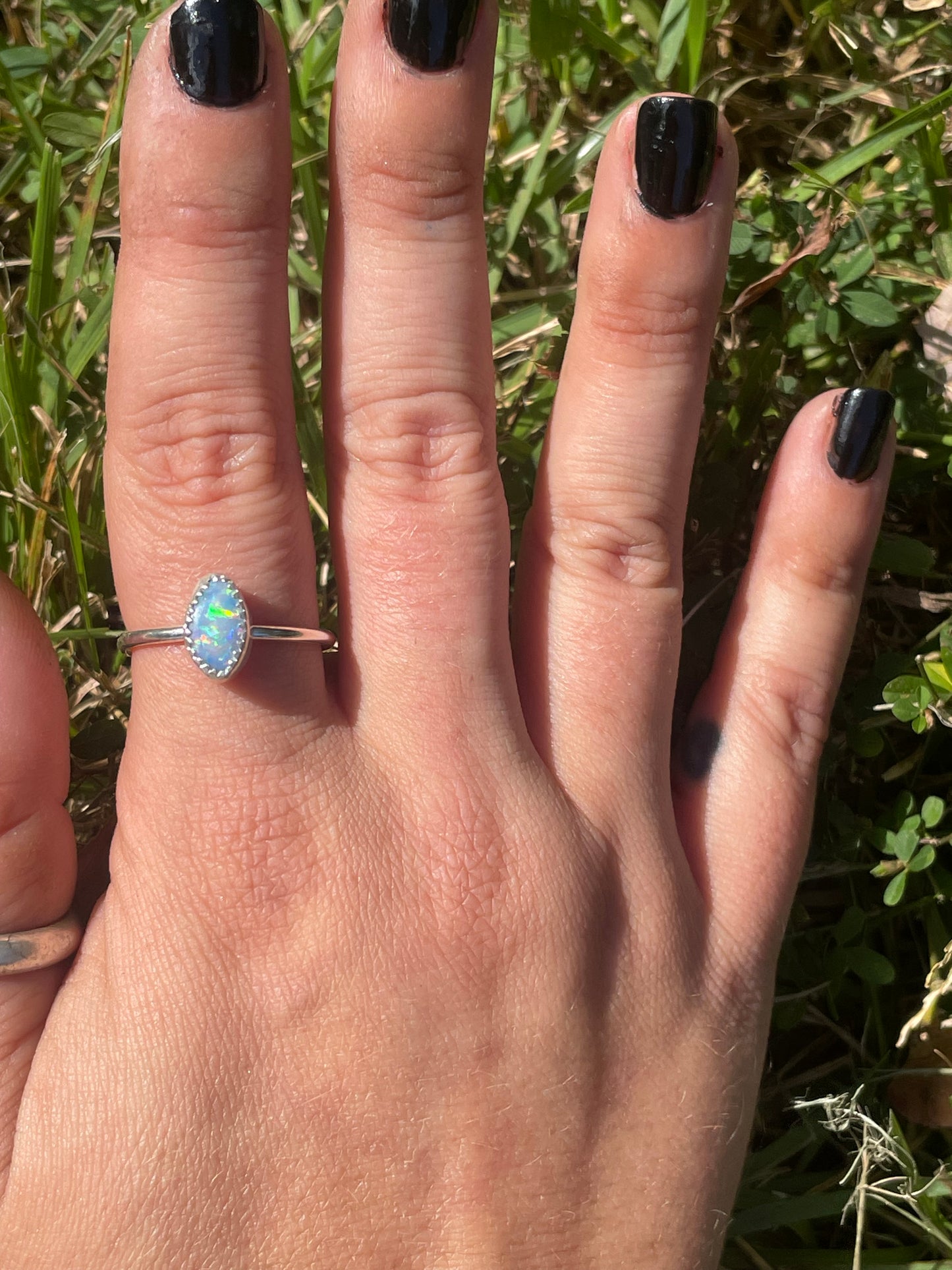 Coober pedy opal ring size 8.5